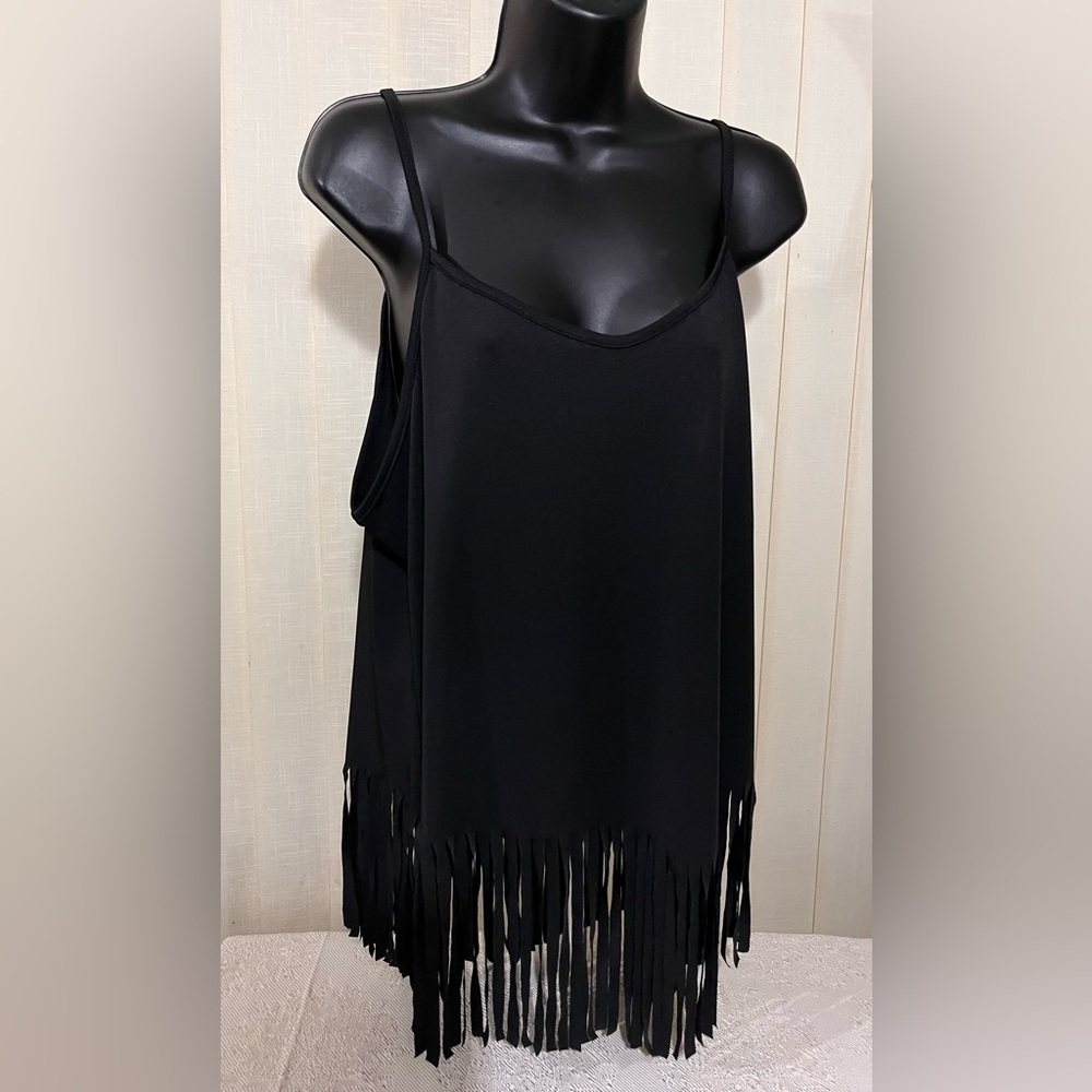 SHEIN Black Fringe Top & Multicolor Cardigan Set Size Women’s Plus 2X NWOT - Picture 9 of 15